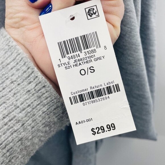 Jenni by Jennifer Moore Womens On Repeat Jersey Wrap Scarf Heather Gray $30 245 - Picture 5 of 7